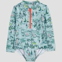 Carter's Just One YouÂ® Toddler Girls' Scenic One Piece Rash Guard - Blue 18M