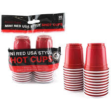 Disposable Cup 2 Oz Red 36/20Ct