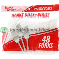 Cutlery Bag White Forks 24/48Pk