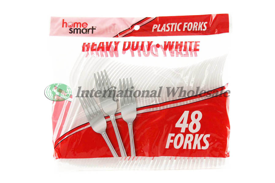 Cutlery Bag White Forks 24/48Pk