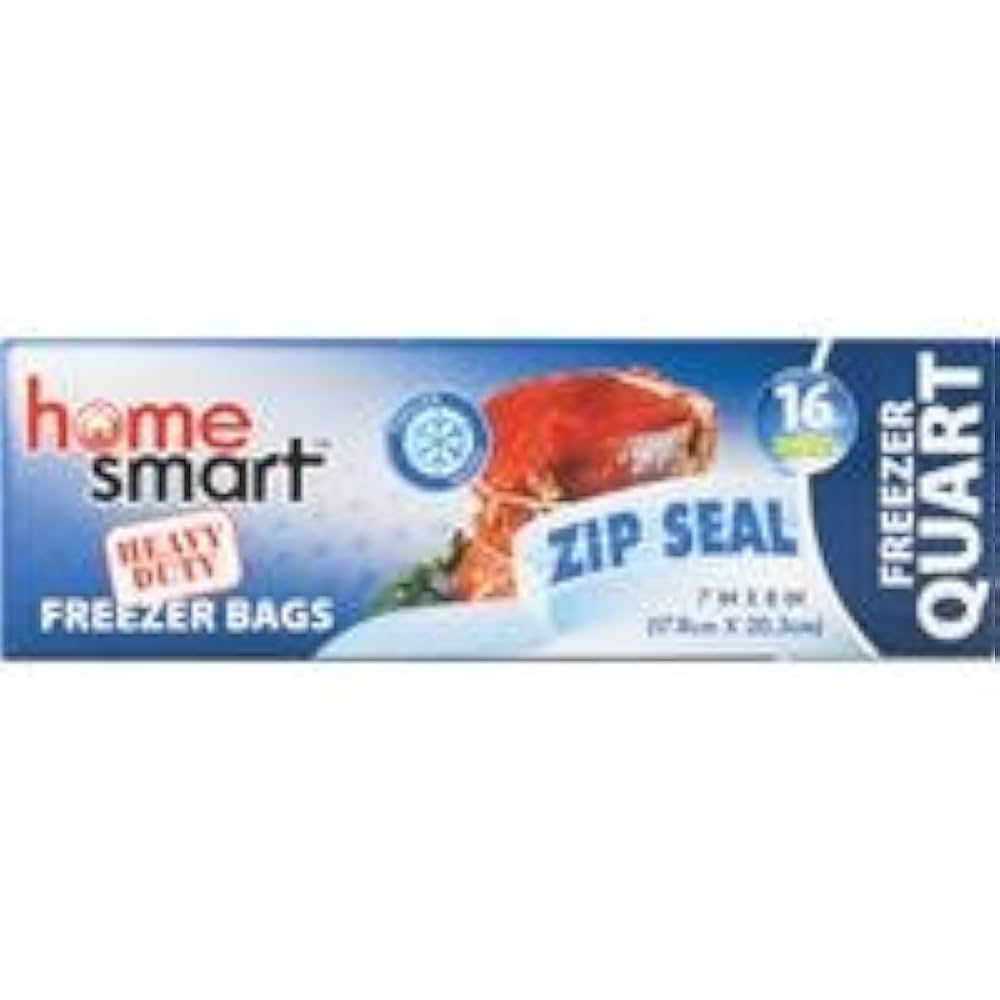 Freezer Bag Quart H.S.24Ct/16Pcs