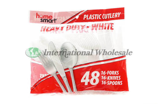 Cutlery Bag Clear Forks 48Pk