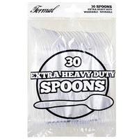 Plastic Forks Clear Hvy Dty 30Ct