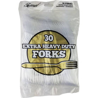 Plastic Spoon Clr Hvy Dty 30Ct