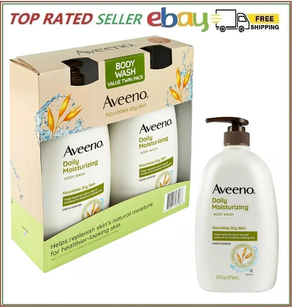 Gel douche hydratant quotidien Aveeno, 33 oz liq., paquet de 2