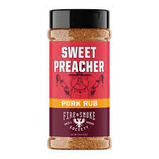 Rub de porc Sweet Preacher de la Fire & Smoke Society 11,9 oz
