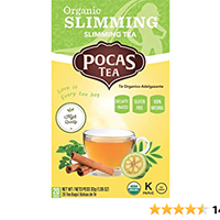 Thé amincissant biologique Pocas, 10 pcs thé décaféiné DLC: 15/01/2027