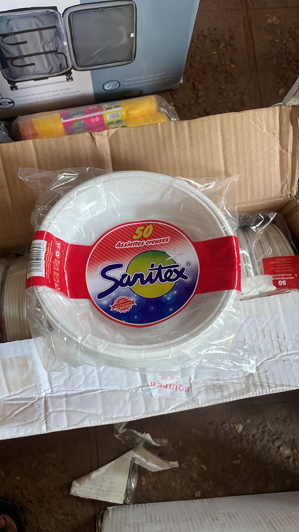 Assiette Getable Sanitex 50pcs