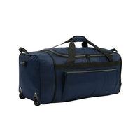 Protégé 28" Polyester Rolling Collapsible Duffel Bag, Navy Blue