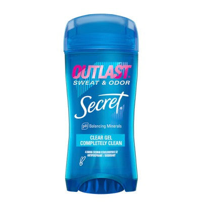 Secret Deodorant Secret Outlast Antiperspirant And Deodorant Clear Gel, Completely Clean