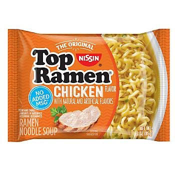Nissin Top Ramen, Chicken Flavor 3 oz./85g DLC: Mars26
