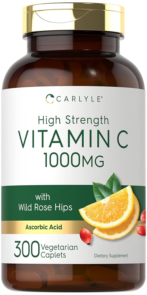 Carlyle High Strength Vitamin C 1000MG 300 Caplets