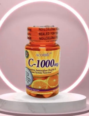 Vitamine C acorbic 1000 mg 100 % authentique 30 comprimés DLC: 01/27