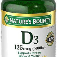Nature's Bounty Immune Health Vitamine D3 5 000 UI, libération rapide, 400 gélules