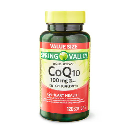 Spring Valley CoQ10 à libération rapide 100 mg - 120 gélules
