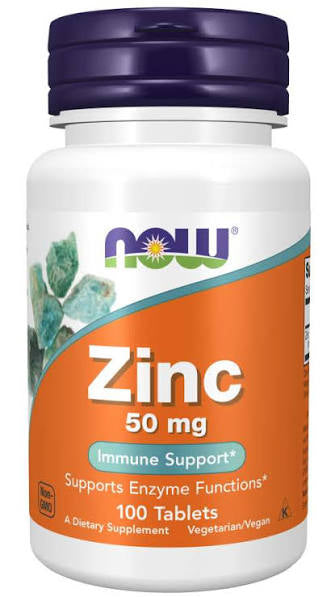 Now Foods, Gluconate De Zinc 50 Mg, 100 Comprimés