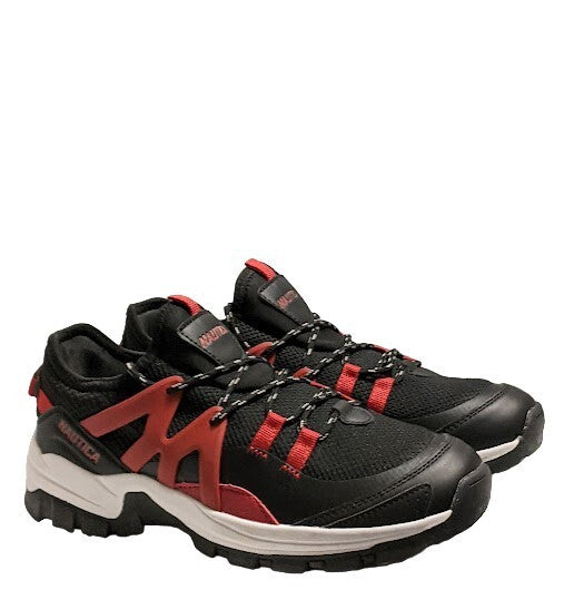 Baskets basses pour hommes Nautica Backwoods noir/rouge Size 44