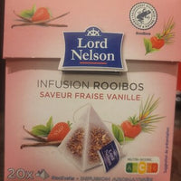 Infusion ROOIBOS saveur fraise vanille – Lord Nelson - Lidl – (20 x 2 g = 40 g) DLC: 28 Fév27