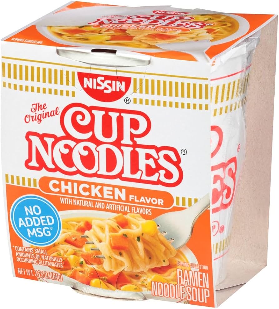 Nissin Cup Noodles Chicken Flavor 2.25 oz 24 ct
