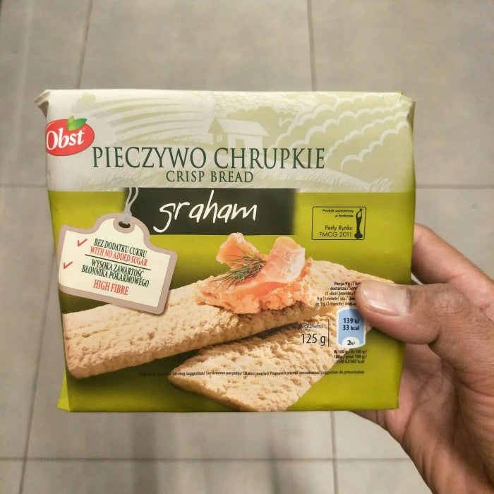 Obst Pieczywo Chrupkie Graham Crisp Bread 125g DLC: 16-FEV24