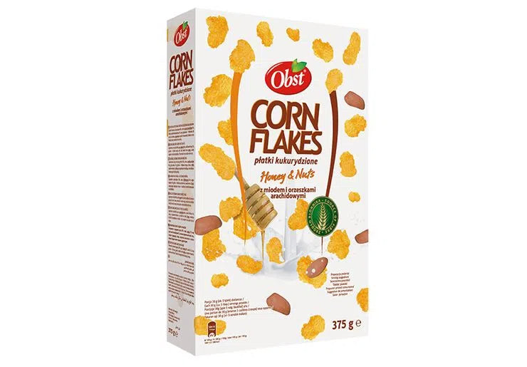 Cereal Corn Flakes Mel e Nuts Obst 375g DLC: Mai26