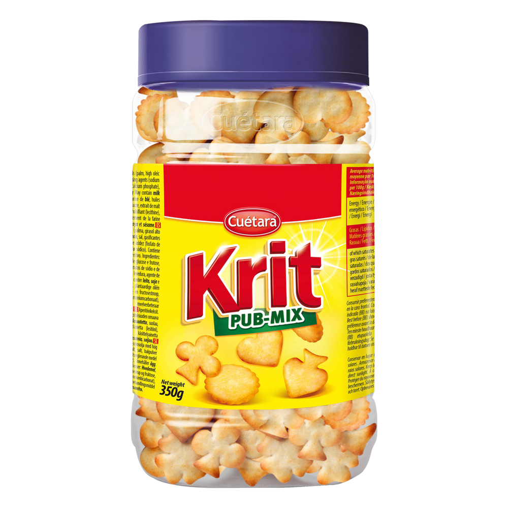 BISCOITO PUB-MIX CUÉTARA KRIT POTE 350g  DLC: 30-JUIN24