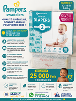 
              Member's Mark Comfort Care Baby Diapers 2 - 98 ct. 5-8 Kg
            