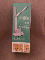 
              Lampe de bureau Led Double tête à Clip, lampe de Table d'étude, variateur tactile, veilleuse de lecture pour chambre d'étudiant
            