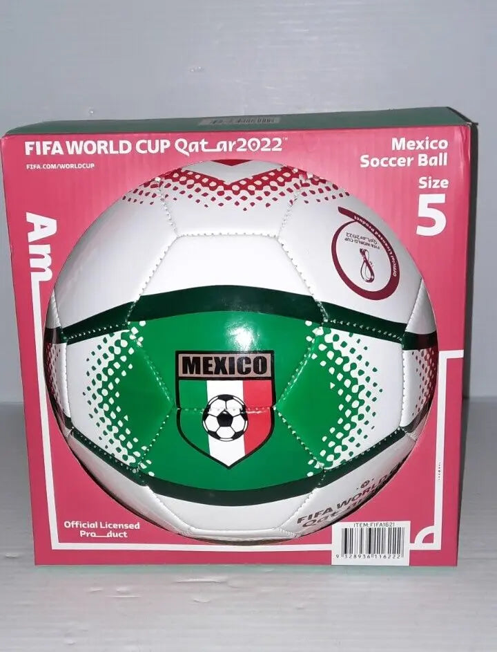 FIFA World Cup Soccer Ball Size 5, Mexico Flag New