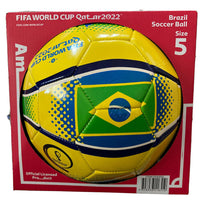 FIFA World Cup Soccer Ball Size 5, Brazil Flag New