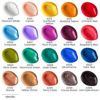 
              Arteza Acrylic Craft Paint Art Supply Set, bouteilles de 60 ml, couleurs vintage - Paquet de 20
            