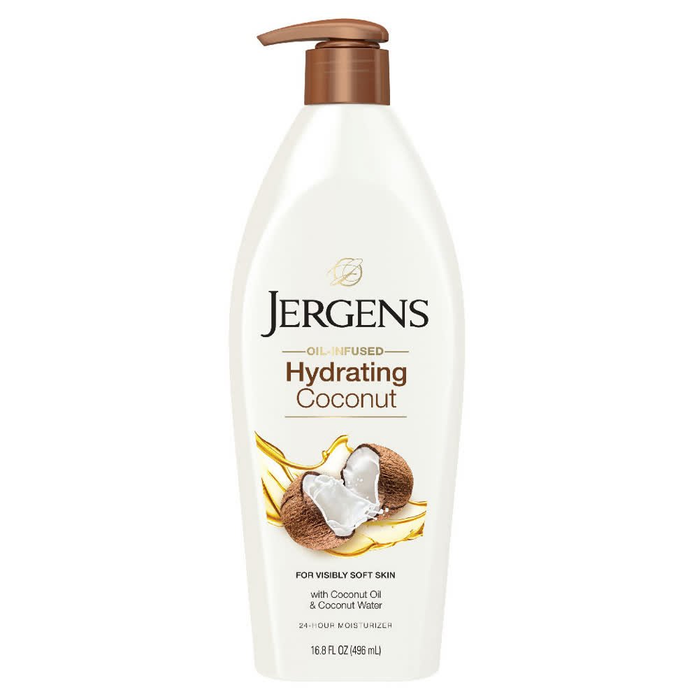 Skip to the beginning of the images gallery
Jergens Oil Infused Hydrating Coconut Moisturiser 496mL