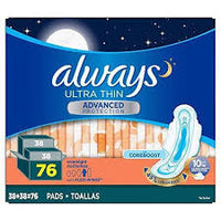 
              Always Ultra Panty Liners Thin Advanced with Flexi Wings with Coreboost 10 Hours
            