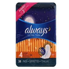 Always Ultra Panty Liners Thin Advanced with Flexi Wings with Coreboost 10 Hours