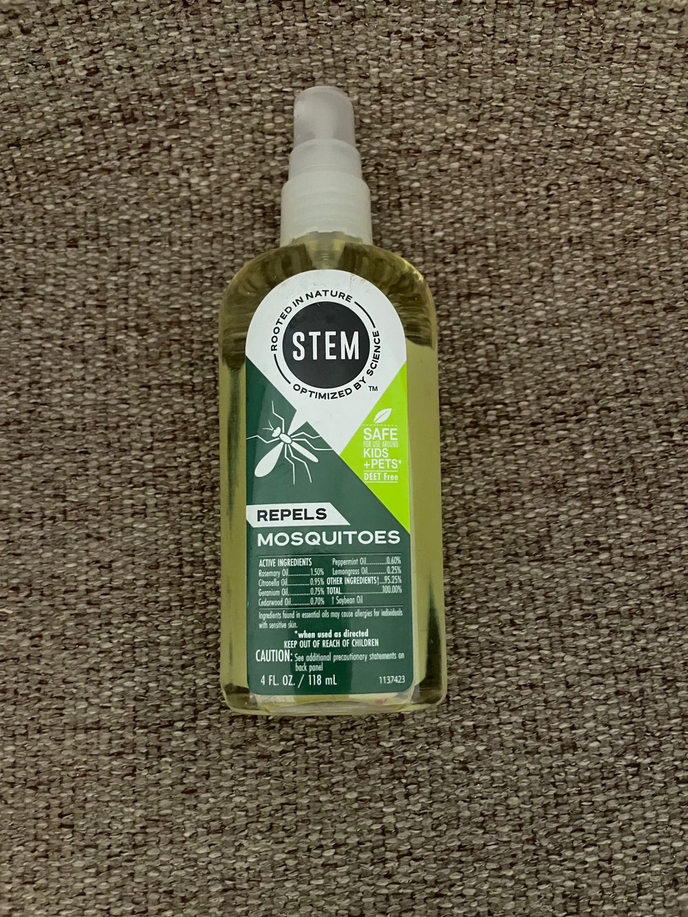 STEM for Mosquitoes: DEET Free Spray with Botanical Extracts; 4 fl. oz. (118 mL)
