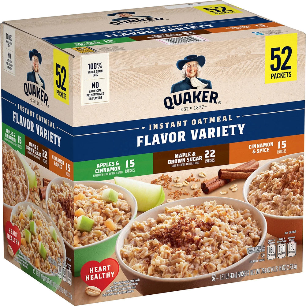 Quaker Instant Oatmeal Variety Pack DLC: 02 Avril26