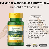 
              Evening Primrose Oil 500 mg with GLA-DLC:06/2027
            