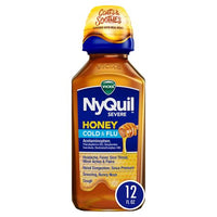 Vicks NyQuil Severe Cold & Flu Honey 354mL DLC: NOV24