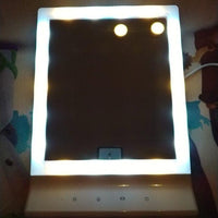 
              LED ÉCran Tactile Miroir de Maquillage CosméTique Miroir  Portable
            