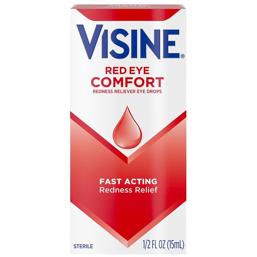 Visine Red Eye Comfort Redness Relief Eye Drops - 0.5 fl oz
