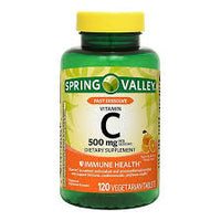 
              1
Spring Valley Vitamin C with Rose Hips Dietary Supplement- 1-000 mg- 120-count-DLC:10/26
            