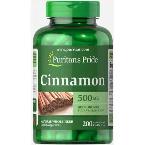 Cannelle, Puritan's Pride, 500 mg, 200 gélules-DLC:09/2027