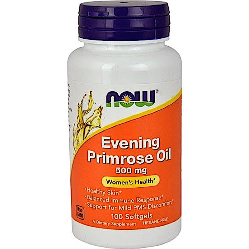 Now Foods, Evening Primrose Oil, 500 Mg, 100 Softgels-DLC:02/2027