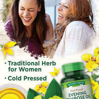 Huile d'onagre pressée à froid Nature's Truth 2000 mg 60 gélules-03/2028