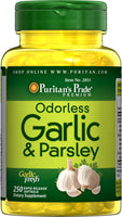
              4.6 4,6 sur 5 étoiles (1 081)
Puritan's Pride Ail et persil sans odeur 500 mg/100 mg, 250 unités-DLC:08/2026
            