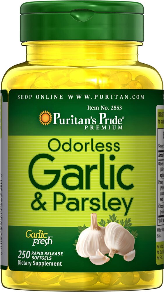 4.6 4,6 sur 5 étoiles (1 081)
Puritan's Pride Ail et persil sans odeur 500 mg/100 mg, 250 unités-DLC:08/2026