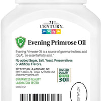 Century Evening Primrose Oil Softgels, 60 Count-DLC09/2026