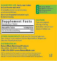 
              Nature Made Zinc 30 mg Tablets 100 Count-DLC: OCT/2027
            