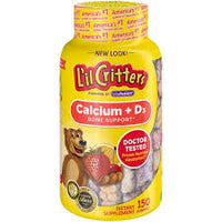 
              L'il Critters Kids Calcium Gummy Bears with Vitamin D3 , 150ct -DLC:12/2025
            