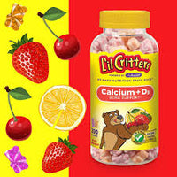 
              L'il Critters Kids Calcium Gummy Bears with Vitamin D3 , 150ct -DLC:12/2025
            